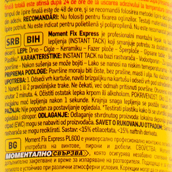 Henkel pattex express pl600 375gr