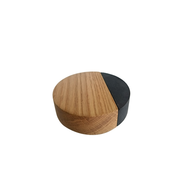 Odbojnik puk - stoper za vrata hrast 65x24mm