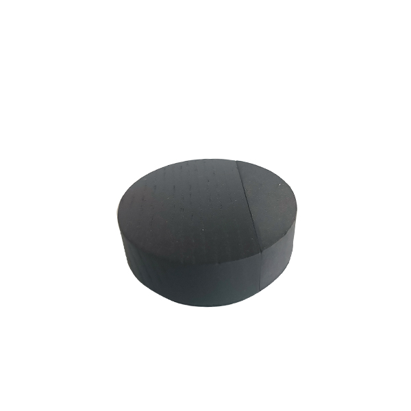 Odbojnik puk - stoper za vrata pepeo mat crni 65x24mm