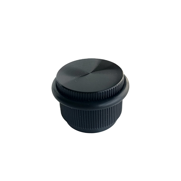 Odbojnik arpa - stoper za vrata bruseni crni 45x30mm