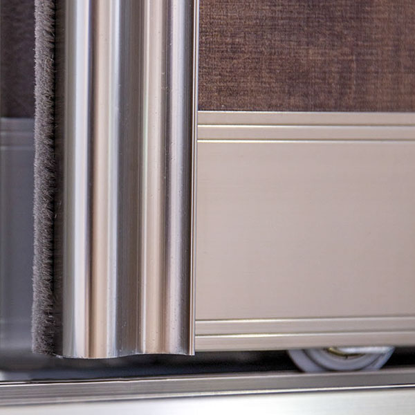 Jednokrilna vrata - rukohvat x - sa tri podele - bronza