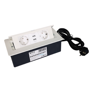 Uticnice za RADNI STO AEPBSC2GS-10 soft 2 x suko + 2x USB 2,1A-bela